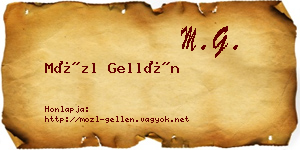 Mözl Gellén névjegykártya